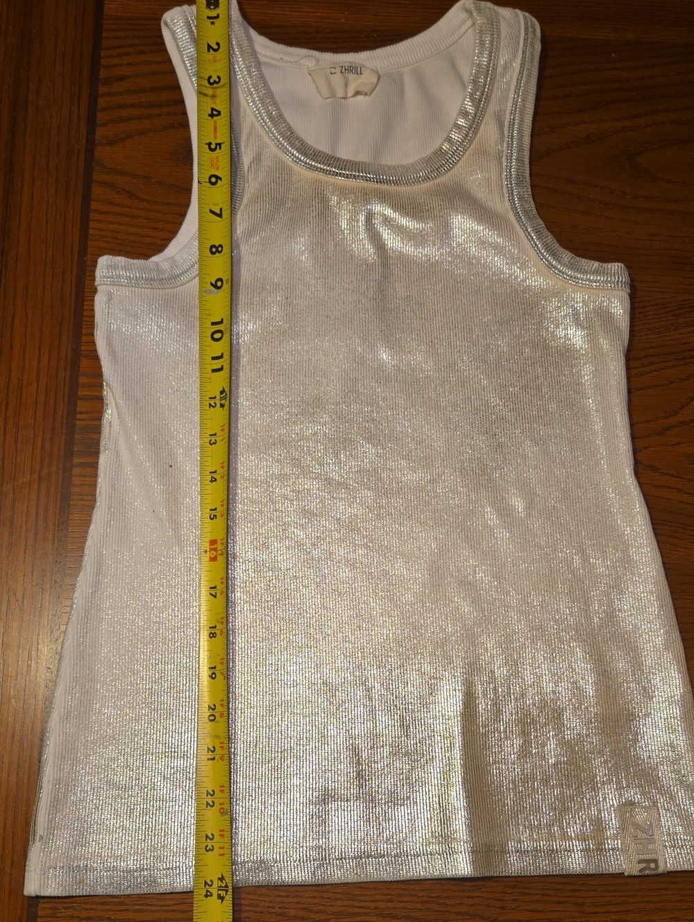 ZHRILL Metallic Ribbed Tank - Picture 10 of 10